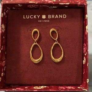 🍀LUCKY BRAND🍀 JWEL4352CV GOLD DOUBLE HOOP